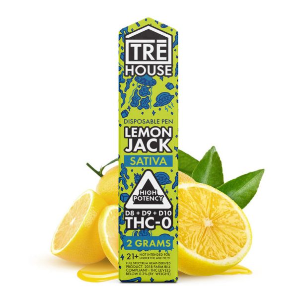 Delta 8 + D9 + D10 + THC-O Vape Pen – Lemon Jack UK