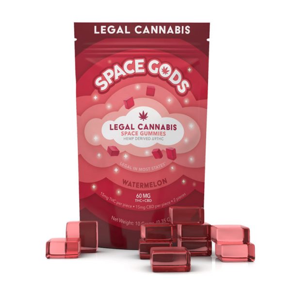Space Gods Delta 9 THC + CBD Gummies – Watermelon UK