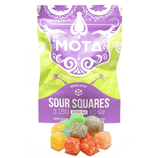 Mota THC Sour Squares Gummies UK