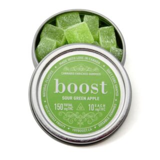 Sour Green Apple Boost THC Gummies UK